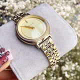 Michael Kors Cinthia Quartz Gold Dial Gold Steel Strap Watch For Women - MK3681 Buy Now By Michael Kors