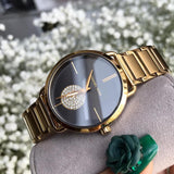 Michael Kors Portia Black Dial Gold Steel Strap Watch for Women - MK3788 Buy Now By Michael Kors