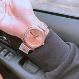 Michael Kors Nia Quartz Rose Gold Dial Rose Gold Steel Strap Watch For Women - MK3990 Buy Now By Michael Kors