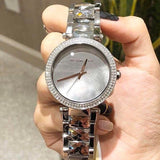 Michael Kors Parker Mother of Pearl Silver Steel Strap Watch for Women - MK6424 Buy Now By Michael Kors