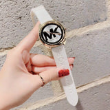 Michael Kors Janelle Three Hand Silver Dial White Rubber Strap Watch For Women - MK7141 Buy Now By Michael Kors