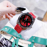 Michael Kors Janelle Three Hand Red Dial Red Rubber Strap Watch For Women - MK7144 Buy Now By Michael Kors