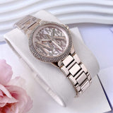 Michael Kors Camille Three Hand Rose Gold Dial Rose Gold Steel Strap Watch For Women - MK7197 Buy Now By Michael Kors
