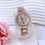 Michael Kors Camille Three Hand Rose Gold Dial Rose Gold Steel Strap Watch For Women - MK7197 Buy Now By Michael Kors