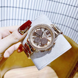 Michael Kors Bryn Chronograph Rose Gold Dial Rose Gold Steel Strap Watch For Women - MK7200 Buy Now By Michael Kors