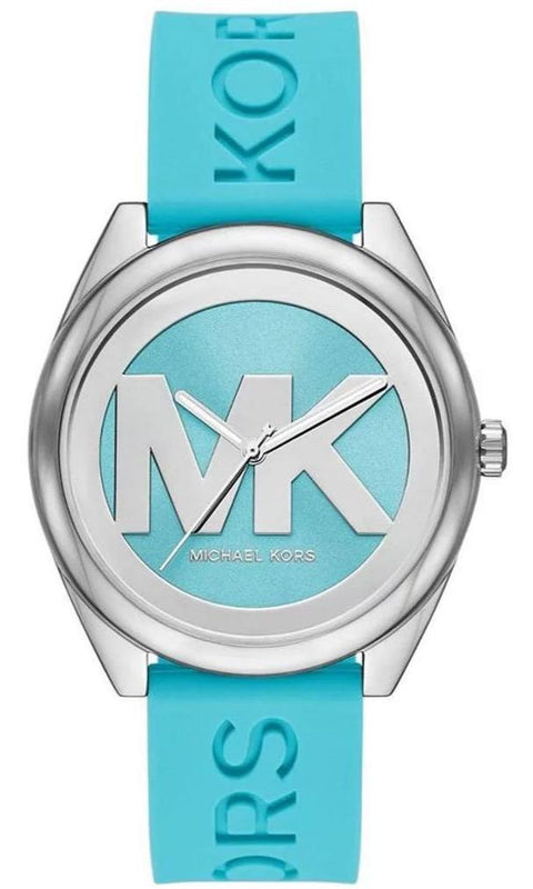 Michael Kors Janelle Quartz Blue Dial Blue Rubber Strap Watch For Women - MK7350 Buy Now By Michael Kors