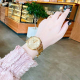 Michael Kors Nia Quartz Gold Dial Gold Steel Strap Watch For Women - MK3989 Buy Now By Michael Kors