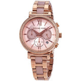 Michael Kors Sofie Chronograph Rose Gold Dial Rose Gold Steel Strap Watch For Women - MK6560 Buy Now By Michael Kors