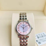 Tissot Carson Premium Lady Mother of Pearl Pink Dial Silver Steel Strap Watch For Women - T122.210.11.159.00 Buy Now By Tissot