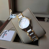 Tissot T Wave Mother of Pearl Dial Two Tone Steel Strap Watch for Women - T023.210.22.117.00 Buy Now By Tissot