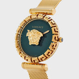 Versace Palazzo Empire Greca Green Dial Gold Mesh Bracelet Watch for Women - VEDV00819 Buy Now By Versace