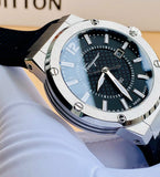 Salvatore Ferragamo F-80 Black Dial Black Rubber Strap Watch For Men - SFHY01322 Buy Now By Salvatore Ferragamo