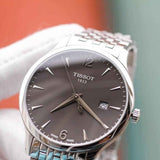Tissot T Classic Tradition Grey Dial Silver Steel Strap Watch For Men - T063.610.11.067.00 Buy Now By Tissot