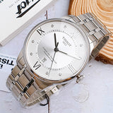 Tissot Chemin Des Tourelles Powermatic 80 Diamonds Silver Dial Silver Steel Strap Watch for Men - T099.407.11.033.00 Buy Now By Tissot