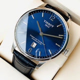 Tissot Chemin Des Tourelles Powermatic 80 Blue Dial Blue Leather Strap Watch for Men - T099.407.16.047.00 Buy Now By Tissot