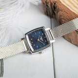 Tissot Lovely Square Blue Dial Silver Mesh Bracelet Watch For Women - T058.109.11.041.00 Buy Now By Tissot