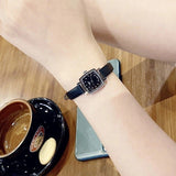 Tissot Lovely Square Quartz Diamonds Black Dial Black Leather Strap Watch For Women - T058.109.16.056.00 Buy Now By Tissot