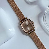 Tissot Lovely Square Lady Quartz Rose Gold Dial Rose Gold Mesh Bracelet Watch For Women - T058.109.33.456.00 Buy Now By Tissot