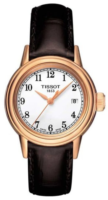 Tissot T Classic Carson Quartz White Dial Brown Leather Strap Watch for Men - T085.410.36.012.00 Buy Now By Tissot