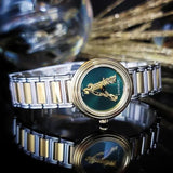 Versace Virtus Quartz Green Dial Two Tone Steel Strap Watch For Women - VET300821 Buy Now By Versace