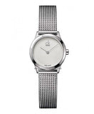 Calvin Klein Minimal White Dial Silver Mesh Bracelet Watch for Women - K3M2312Y Buy Now By Calvin Klein