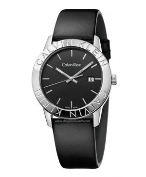 Calvin Klein Steady Black Dial Black Leather Strap Watch for Women - K7Q211C1 Buy Now By Calvin Klein