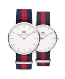 Daniel Wellington Classic Oxford White Dial Two Tone Nylon Strap Watch For Men - DW00100015 Buy Now By Daniel Wellington