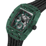 Guess Phoenix Analog Black Dial Black Silicone Strap Watch For Men- GW0499G7 Buy Now By Guess