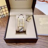 Burberry Pioneer Champagne Dial Haymarket Beige Leather Strap Watch for Women - BU9407 Buy Now By Burberry