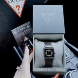 Guess Highline Black Dial Black Mesh Bracelet Watch for Women - W0826L4 Buy Now By Guess