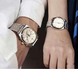 Emporio Armani Classic Chronograph White Dial Two Tone Steel Strap Watch For Men - AR0396 Buy Now By Emporio Armani