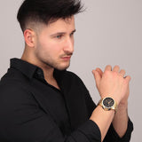 Maserati Successo Black Dial Gold Stainless Steel Watch For Men - R8873645002 Buy Now By Maserati