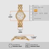 Michael Kors Camile Analog White Dial Gold Steel Strap Watch for Women - MK4801 Buy Now By Michael Kors