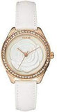 Guess Mini Rose Diamonds White Dial White Leather Strap Watch For Women - U85142l3 Buy Now By Guess