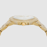 Michael Kors Camille Three-Hand Crystals White Dial Gold Steel Strap Watch for Women - MK4800 Buy Now By Michael Kors