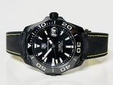 Tag Heuer Aquaracer Calibre 5 Automatic Black Dial Black Nylon Strap Watch for Men - WAY218A.FC6362 Buy Now By Tag Heuer