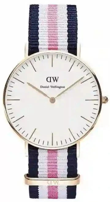Daniel Wellington Classic South Hampton White Dial Two Tone Nylon Strap Watch For Women - DW00100034 Buy Now By Daniel Wellington