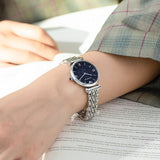 Emporio Armani Gianni T Bar Dark Blue Dial Silver Stainless Steel Watch For Women - AR11091 Buy Now By Emporio Armani