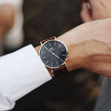 Daniel Wellington Bristol Black Dial Brown Leather Strap Watch For Men - DW00100125 Buy Now By Daniel Wellington