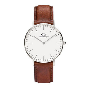 Daniel Wellington St Mawes White Dial Brown Leather Strap Watch For Men - DW00100052 Buy Now By Daniel Wellington