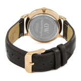 Daniel Wellington Dapper York White Dial Brown Leather Strap Watch For Women - DW00100093 Buy Now By Daniel Wellington