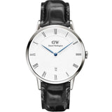 Daniel Wellington Dapper Reading White Dial Black Leather Strap Watch For Men - DW00100108 Buy Now By Daniel Wellington