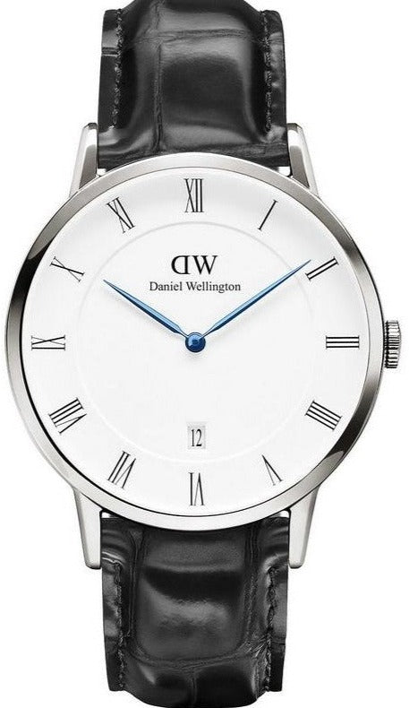 Daniel Wellington Dapper Reading White Dial Black Leather Strap Watch For Men - DW00100108 Buy Now By Daniel Wellington