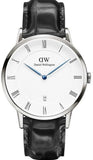 Daniel Wellington Dapper Reading White Dial Black Leather Strap Watch For Men - DW00100108 Buy Now By Daniel Wellington