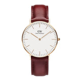 Daniel Wellington Classic Suffolk White Dial Brown Leather Strap Watch For Men - DW00100122 Buy Now By Daniel Wellington