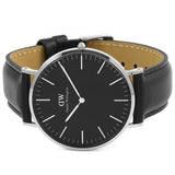Daniel Wellington Classic Sheffield Black Dial Black Leather Strap Watch For Men - DW00100133 Buy Now By Daniel Wellington