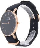 Daniel Wellington Classic Cornwall Black Dial Black NATO Strap Watch For Women - DW00100150 Buy Now By Daniel Wellington