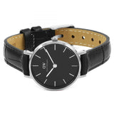Daniel Wellington Classic Petite Reading Black Dial Black Leather Strap Watch For Women - DW00100235 Buy Now By Daniel Wellington