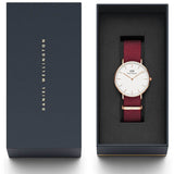 Daniel Wellington Classic Roselyn White Dial Red NATO Strap Watch For Women - DW00100271 Buy Now By Daniel Wellington