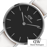Daniel Wellington Classic Petite Bondi Black Dial White Leather Strap Watch for Women - DW00100286 Buy Now By Daniel Wellington